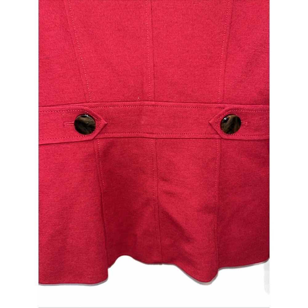 Talbots Women's Red Stretch Jacket Size 4 Wool Bl… - image 5